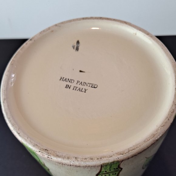 Ceramic Bamboo Hand Painted in Italy Pitcher - Picture 6 of 7